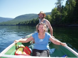 Photo canoeing on Sugar Lake